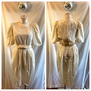 Vintage 80’s Lizzy & Johnny by Lucero Satin Dress